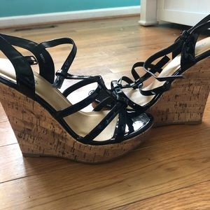 Black wedges. Only worn once.